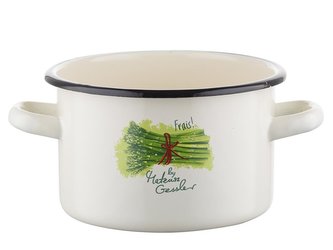 SMALTOVANÝ HRNEC 16CM 2,3L SZPARAGI