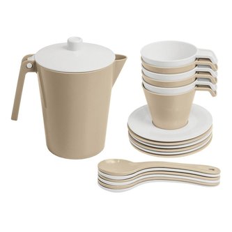 Biszkoptowa Chmurka Serwis kawowy 19el Biszkoptowa Chmurka Serwis kawowy 19el