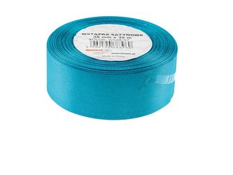 Wstążka satynowa turkusowy 38mmx32m Wstążka satynowa turkusowy 38mmx32m
