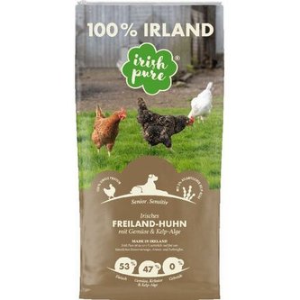 Irish Pure Senior Freiland-Huhn kuře se zeleninou a kelpou 4 kg S POŠKOZENÝM OBALEM