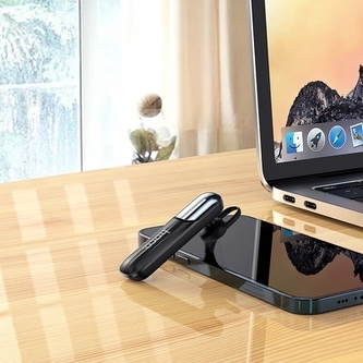 Bluetooth headset HOCO E57 Essential business, barva černá