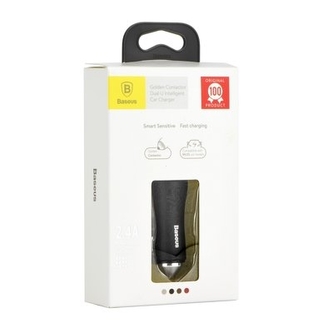 CL adaptér Baseus CCALL-YX01, 2x USB, zásuvka zapalovače cigaret , QC 3,4A  barva černá