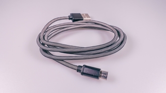 Datový kabel micro USB barva šedá - nylon