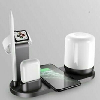 Indukční nabíječ WS6 MULTI-FUNCTION Charging Stand 3A 10W barva černá