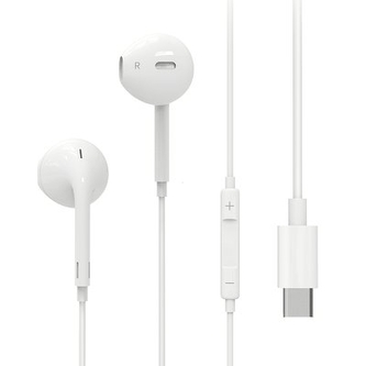 Hands Free REMAX RX-L02 Micro USB Typ C, barva bílá