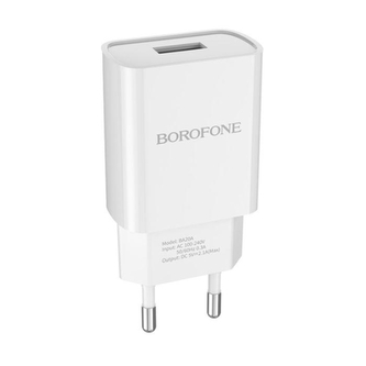 Cestovní nabíječ USB universál 2.1A BA20A BOROFONE barva bílá
