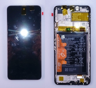Dotyková deska Huawei P SMART 2021, Honor 10X Lite + LCD černá (SERVICE PACK)