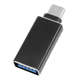 Adaptér USB OTG na USB C (SHORT), barva černá