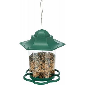 Zahradní závěsné automatické krmítko 6 otvorů 300ml/17cm