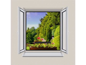 Síť proti hmyzu na okno DELIGHT 11611BK 130x150cm černá