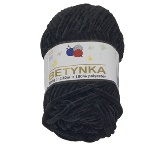 Příze BETYNKA - černá - 100g / 120 m