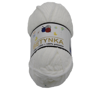 Příze BETYNKA - bílá - 100g / 120 m