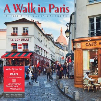 A Walk in Paris 2022 Wall Calendar