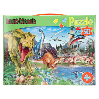 Puzzle Dino World, 50 dílků, 4+, 0411646_A