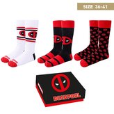 Ponožky Marvel: Deadpool balení 3 párů (EU 36-41)