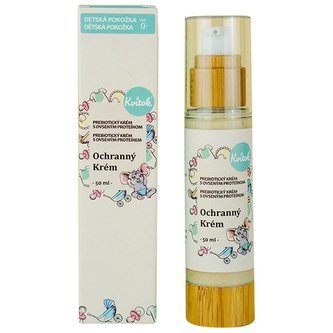 Kvitok Dětský prebiotický ochranný krém - celotělový s ovesným proteinem (50 ml) - chrání před vnějšími vlivy Kvitok Dětský prebiotický ochranný krém - celotělový s ovesným proteinem (50 ml) - chrání před vnějšími vlivy