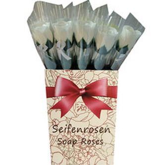 Salsa Mýdlová růže na stonku bílá 5 g woman