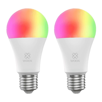 Smart sada LED žárovek E27 10W RGB WOOX R9074/2 WiFi Tuya