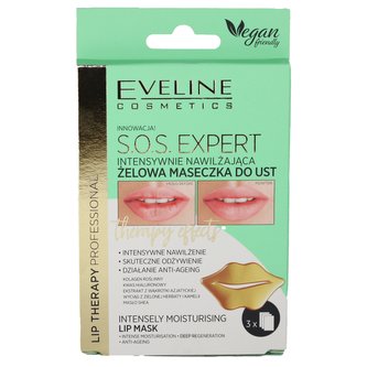 Eveline - S.O.S. expert gelová maska na rty 3 ks