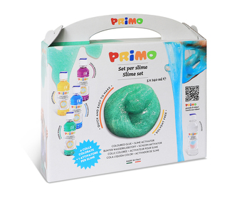 Sada PRIMO na výrobu slizu, 4 x lepidlo 240ml, aktivátor slizu 240 ml