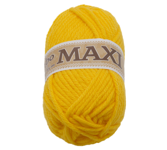 Příze JUMBO MAXI - sytá žlutá - 100g / 65 m