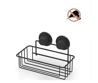 Polička koupel mat černá 24x13x15cm