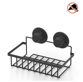 Polička koupel mat černá 24x13x14cm