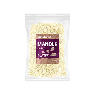 Allnature Mandle plátky 500 g Allnature Mandle plátky 500 g