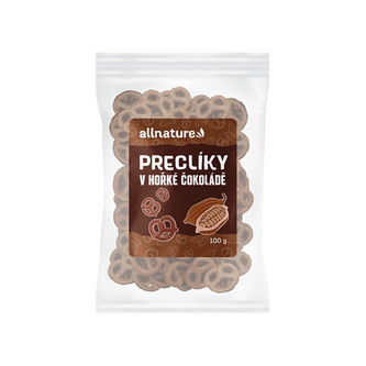 Allnature Preclíky v hořké čokoládě 100 g