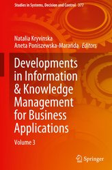 Developments in Information & Knowledge Management for Business Applications