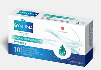 Fytofontana Gyntima Probiotica vaginální čípky 10 ks Fytofontana Gyntima Probiotica vaginální čípky 10 ks
