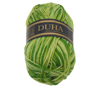 Příze DUHA - světle zelená, tmavě zelená - 50g / 150 m