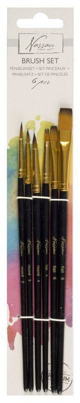 Nassau Sada štětců Fine Art 6 ks