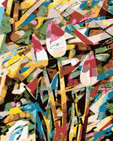 Malování podle čísel - ABSTRAKTNÍ TULIPÁNY - 80x100 cm, bez rámu a bez vypnutí plátna