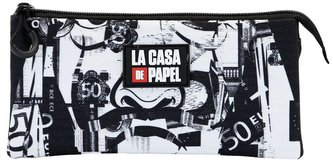 Penál na tužky Netflix|La Casa De Papel|Papírový dům: Black And White (23 x 11 x 10 cm)