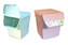 Vegbox kontejner na zeleninu 12,5 l; 27,5x26x32cm; tyrkysová, růžová
