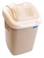 Koš FALA výklopný s tvarovaným víkem capucino; 37x24,5x26 cm; 15 l; plast