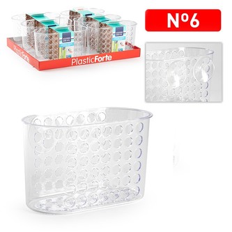 Závěsná polička do sprchy BANO 6; 20x11,5x12cm; plast