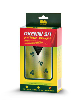 Síť okenní proti hmyzu; 150x180 cm; černá Síť okenní proti hmyzu; 150x180 cm; černá