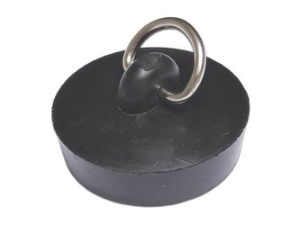 Špunt / zátka s půlkroužkem dřezová 43 mm balení 5 ks – pryž, černá Špunt / zátka s půlkroužkem dřezová 43 mm balení 5 ks – pryž, černá