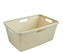 Koš na čisté prádlo JUTE 46 l; béžový; 59x26x39 cm; plast