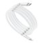Datový kabel Magnet, USB Typ C - Lightning 3A, barva bílá