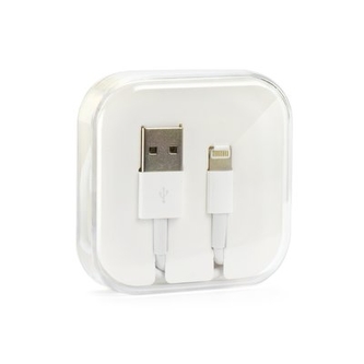 Datový kabel USB A na Lightning (8-pin) iOS7+ délka 1m, barva bílá BOX