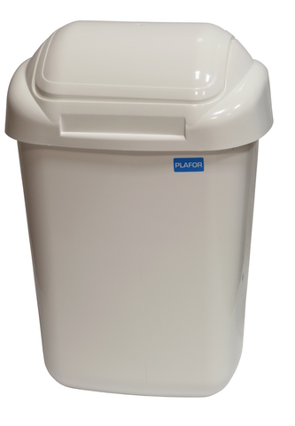 Koš STANDARD výklopný bílý; 54x35x29 cm; 30 l; plast