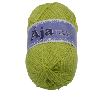 Příze ÁJA - světle zelená - 50g / 217 m