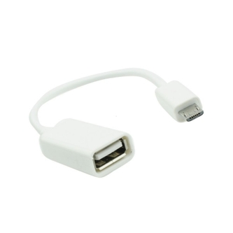 Adaptér Micro USB na USB OTG, barva bílá Adaptér Micro USB na USB OTG, barva bílá