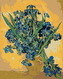 Malování podle čísel - ZÁTIŠÍ VÁZA S KOSATCI NA ŽLUTÉM POZADÍ (VINCENT VAN GOGH) - 40x50 cm, vypnuté plátno na rám
