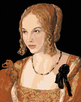 Malování podle čísel - PORTRÉT MLADÉ BENÁTSKÉ ŽENY (ALBRECHT DÜRER) - 80x100 cm, bez rámu a bez vypnutí plátna