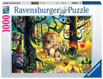 Ravensburger Puzzle - Lvi, tygři a medvědi 1000 dílků
