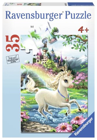 Ravensburger Puzzle - Zámek jednorožců 35 dílků